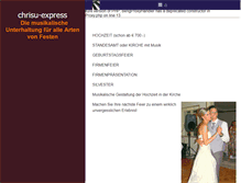 Tablet Screenshot of chrisu-express.com